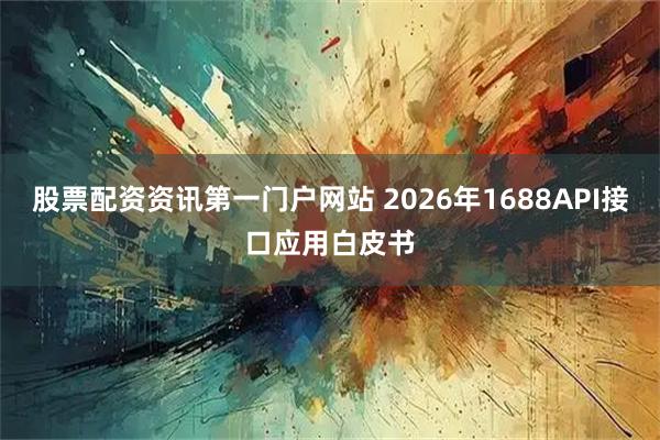 股票配资资讯第一门户网站 2026年1688API接口应用白皮书